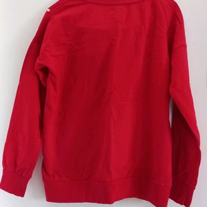 Cherry Red Sweatshirt.Brand-dmnx,size-xs.