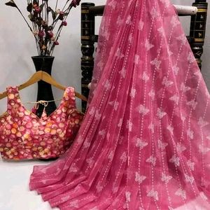 Butterfly 🦋 Organza Sarees