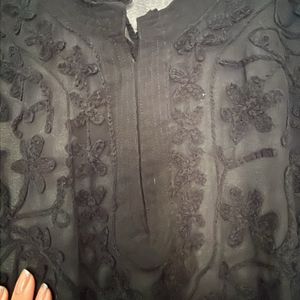 Beautiful Chikankari Kurta Black