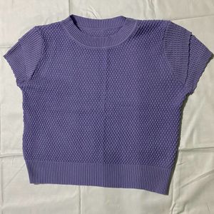 Knitted Lavender Top