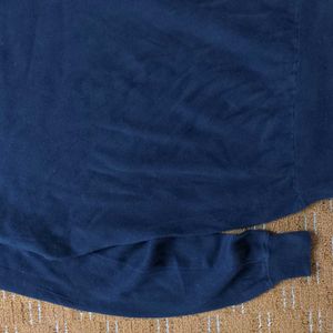 ZARA ROUND NECK ROYAL BLUE SWEATER