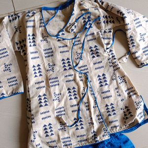 Beautiful Kurta Pjama Set For Kids Pure Cotton