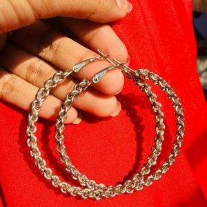 Metal Big  Designer Circle Hoops