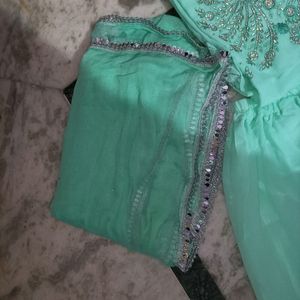 Party Wear Sharara Suit With Dupatta