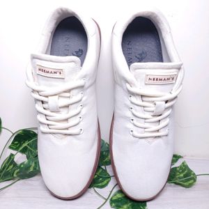 Newman's Branded Comfort Off-white Shoe Size-8