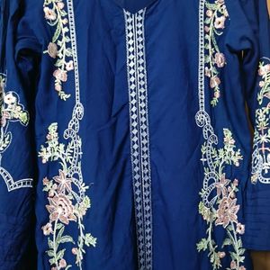 Rayon Embroidered Pakistani Dress