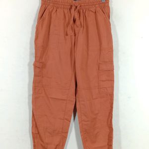 Orange Casual Joggers (Women's)