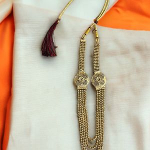 Long golden jewellery set