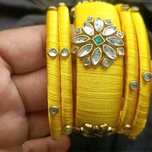 silk thread non customised bangles