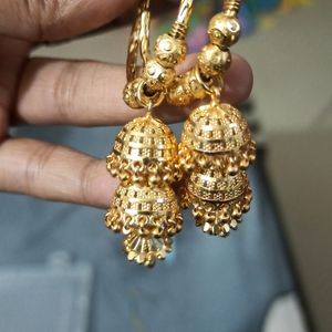 One Gram Gold Plated Bali Jhuka