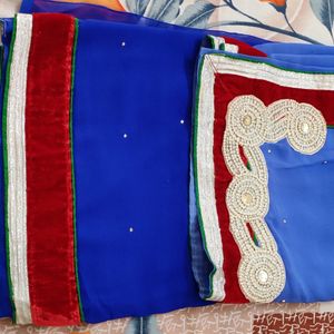 Blue Shaded Saree