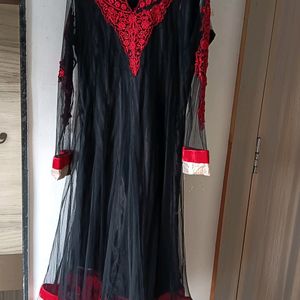 Black Party Wear Long Gown