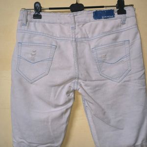 Soft Cotton Denim Shorts