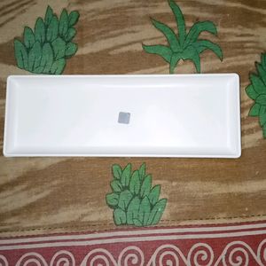 Small Welcome Tray Platter White