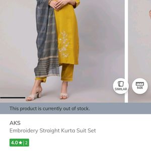 AKS Kurti Set From AJIO