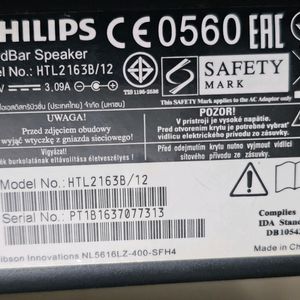 Philips Sound Bar With Sub Woofer