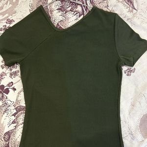 Westside Olive Green Fitted Top (xxs-xs)