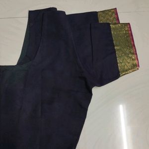 Black Colour Saree With Blouse