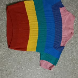 Multicolor Crop Top