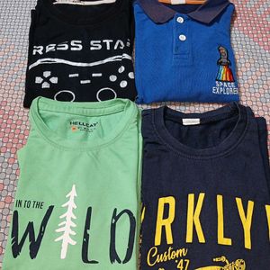 Set Of 4 Tshirt 👕 For Boys