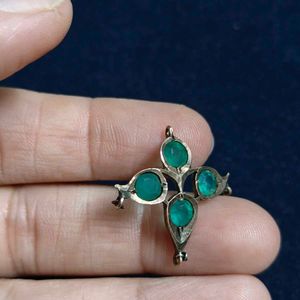 14k Antique Emerald Pendant