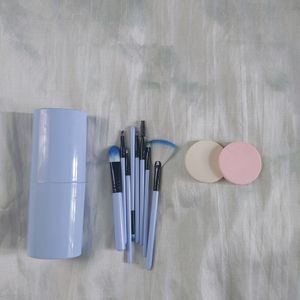 Makeup Brushes + Sponge