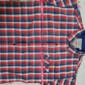 Red And Blue Checked Shirt