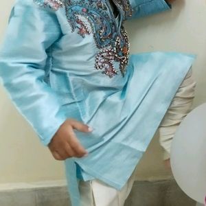 Baby 3 Piece Sherwani Set For Festives