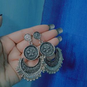 Beautiful Silver Oxidised Earrings