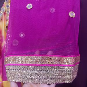 Beautiful Gown With Duppata For Haldi Ceremony