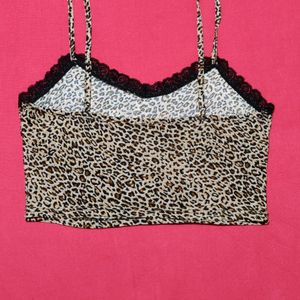 Animal Print Blouson Top