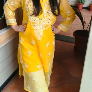 Chicken Kari Yellow Kurta with Inner