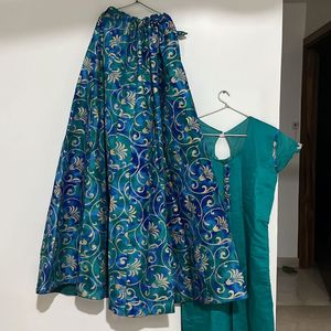 Party Wear 2 Piece Skirt And Front Cut Kurti