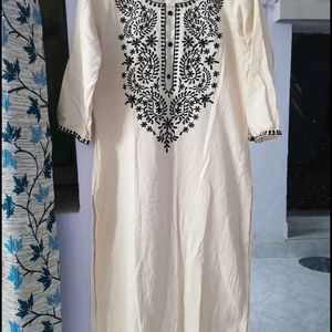 Neck Thread Work Kurta