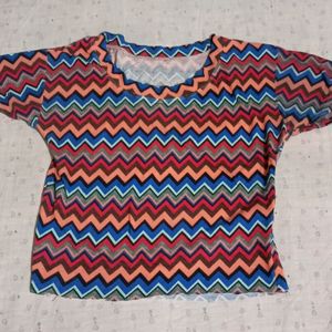 Multicolour Crop Top