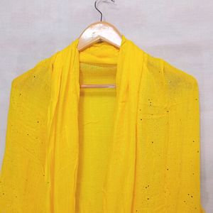 AHMADUN BRAND NEW Rayon Dupatta Yellow