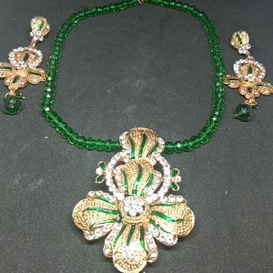 Necklace With Pendant - earings