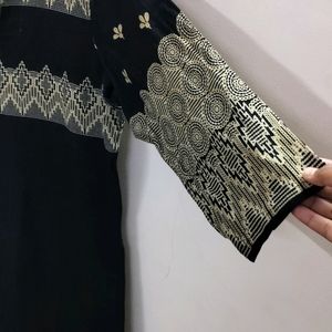 Black Cotton Kurti