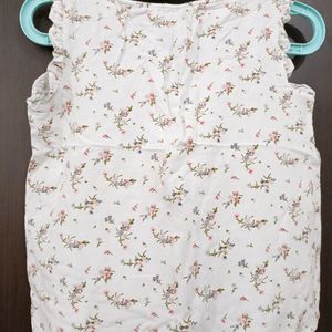 Floral Printed Cotton Top