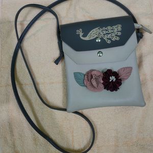 Grey Sling Bag