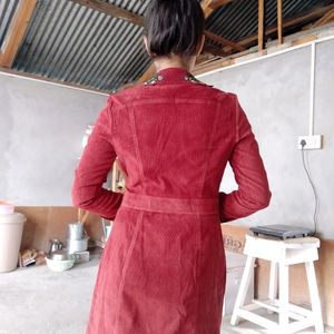 Cuodroy Long Jacket - Stunning Brick Reddish