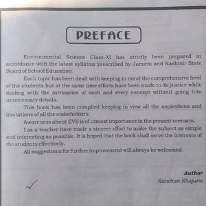 Environment Science Class 11th Jkbose Cbse All B