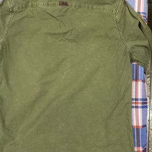 WROGN OLIVE DENIM SHIRT