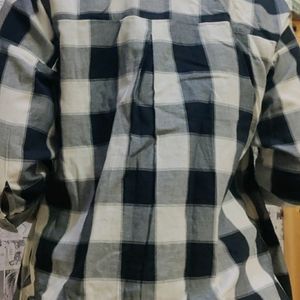 Lee Cooper Black and White Checkered Print Shirt