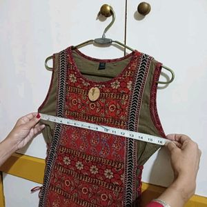 Ethnic Gown With Attached Skirt