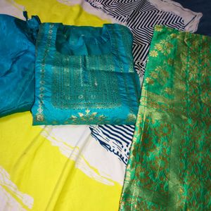 New Silk Suit Set With Heavy Dupatta