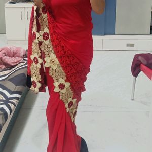 Red Hot Saree