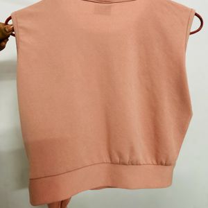 Peach Crop Top