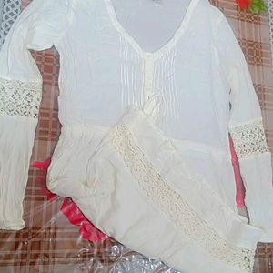 Beautiful Dress White Colour