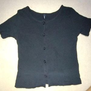 Korean Style Front Button Top.